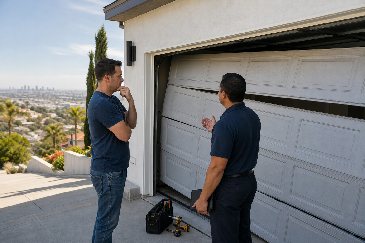 Garage Door Repair: Repair or Replace? How Los Angeles Homeowners Decide